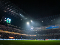 A minute of silence for the death of Toto' Schillaci takes place at San Siro Stadium during the Italian championship Serie A football match...