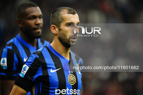 Henrikh Mkhitaryan (FC Inter) during the Italian championship Serie A football match between FC Internazionale and AC Milan in Milan, Italy,...