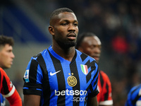 Marcus Thuram (FC Inter) during the Italian championship Serie A football match between FC Internazionale and AC Milan in Milan, Italy, on S...