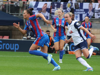 Katrine Veje of Crystal Palace Women and Martha Thomas of Tottenham Hotspur Women are in action during the Barclays FA Women's Super League...