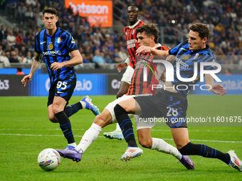 Christian Pulisic (AC Milan) scores the 1-0 goal during the Italian championship Serie A football match between FC Internazionale and AC Mil...