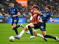 Christian Pulisic (AC Milan) scores the 1-0 goal during the Italian championship Serie A football match between FC Internazionale and AC Mil...