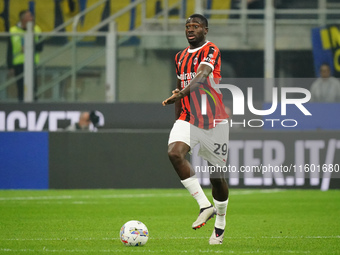 Youssouf Fofana (AC Milan) during the Italian championship Serie A football match between FC Internazionale and AC Milan in Milan, Italy, on...