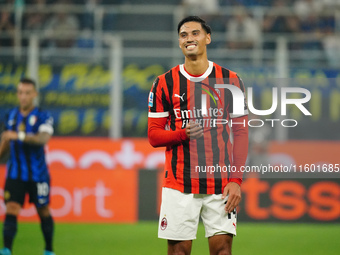 Tijjani Reijnders (AC Milan) appears disappointed during the Italian championship Serie A football match between FC Internazionale and AC Mi...