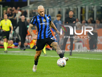 Federico Dimarco (FC Inter) during the Italian championship Serie A football match between FC Internazionale and AC Milan in Milan, Italy, o...