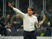 The head coach Simone Inzaghi (FC Inter) during the Italian championship Serie A football match between FC Internazionale and AC Milan in Mi...