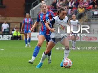 Hayley Raso of Tottenham Hotspur Women is in action during the Barclays FA Women's Super League soccer match between Tottenham Hotspur Women...