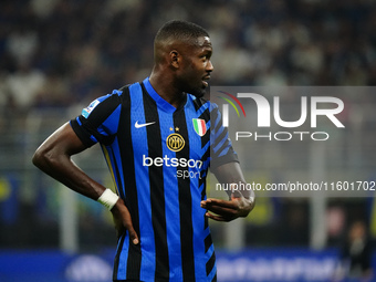 Marcus Thuram (FC Inter) during the Italian championship Serie A football match between FC Internazionale and AC Milan in Milan, Italy, on S...