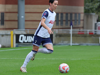 Ashleigh Neville of Tottenham Hotspur Women is in action during the Barclays FA Women's Super League soccer match between Tottenham Hotspur...