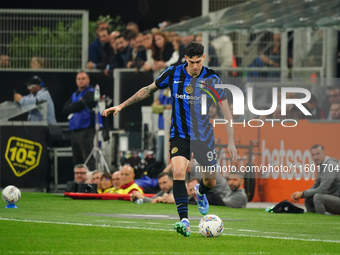 Alessandro Bastoni (FC Inter) during the Italian championship Serie A football match between FC Internazionale and AC Milan in Milan, Italy,...