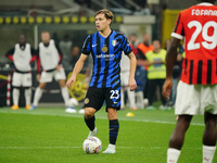 Nicolo' Barella (FC Inter) during the Italian championship Serie A football match between FC Internazionale and AC Milan in Milan, Italy, on...