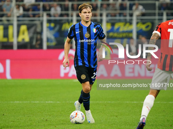 Nicolo' Barella (FC Inter) during the Italian championship Serie A football match between FC Internazionale and AC Milan in Milan, Italy, on...