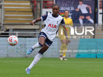 Jessica Naz of Tottenham Hotspur Women is in action during the Barclays FA Women's Super League soccer match between Tottenham Hotspur Women...