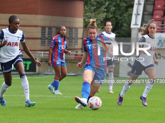 Felicity Gibbons of Crystal Palace Women is in action during the Barclays FA Women's Super League soccer match between Tottenham Hotspur Wom...