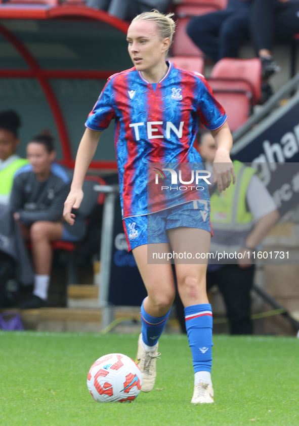 Josie Green of Crystal Palace Women is in action during the Barclays FA Women's Super League soccer match between Tottenham Hotspur Women an...