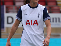 Hayley Raso of Tottenham Hotspur Women is in action during the Barclays FA Women's Super League soccer match between Tottenham Hotspur Women...