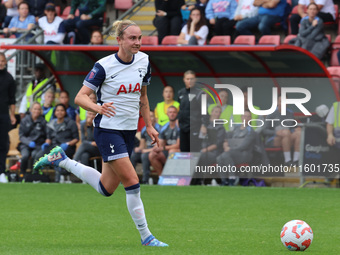 Martha Thomas of Tottenham Hotspur Women is in action during the Barclays FA Women's Super League soccer match between Tottenham Hotspur Wom...