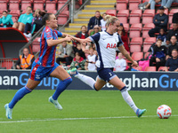 Katrine Veje of Crystal Palace Women and Martha Thomas of Tottenham Hotspur Women are in action during the Barclays FA Women's Super League...