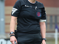 Referee Amy Fearns officiates the Barclays FA Women's Super League soccer match between Tottenham Hotspur Women and Crystal Palace Women at...