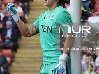 Shae Yanez of Crystal Palace Women gets beaten by Olga Ahtinen of Tottenham Hotspur Women during the Barclays FA Women's Super League soccer...