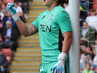 Shae Yanez of Crystal Palace Women gets beaten by Olga Ahtinen of Tottenham Hotspur Women during the Barclays FA Women's Super League soccer...