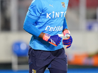 Zion Suzuki of Parma Calcio during the Serie A match between Lecce and Parma in Lecce, Italy, on September 21, 2024. (