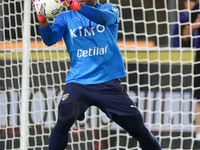 Zion Suzuki of Parma Calcio during the Serie A match between Lecce and Parma in Lecce, Italy, on September 21, 2024. (