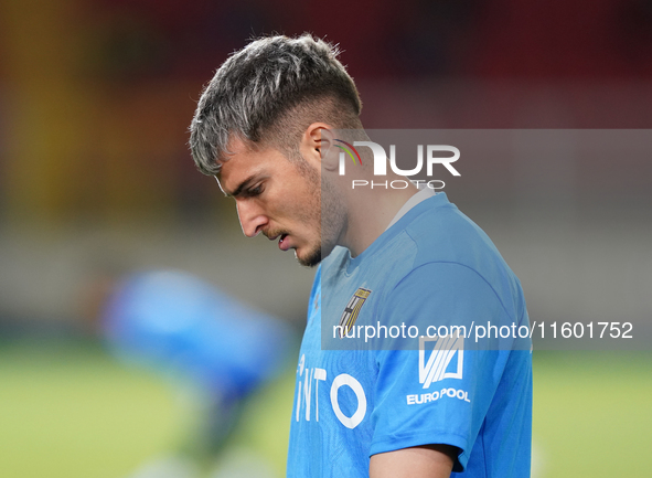 Valentin Mihaila of Parma Calcio during the Serie A match between Lecce and Parma in Lecce, Italy, on September 21, 2024. 