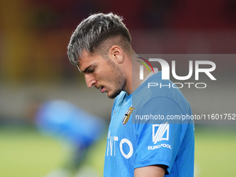 Valentin Mihaila of Parma Calcio during the Serie A match between Lecce and Parma in Lecce, Italy, on September 21, 2024. (