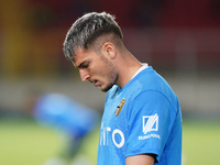 Valentin Mihaila of Parma Calcio during the Serie A match between Lecce and Parma in Lecce, Italy, on September 21, 2024. (