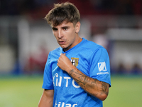 Adrian Bernabe of Parma Calcio during the Serie A match between Lecce and Parma in Lecce, Italy, on September 21, 2024. (