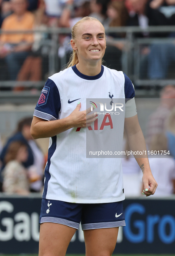 Molly Bartrip of Tottenham Hotspur Women is in action during the Barclays FA Women's Super League soccer match between Tottenham Hotspur Wom...