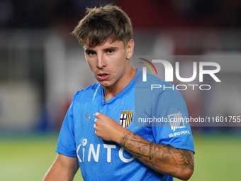 Adrian Bernabe of Parma Calcio during the Serie A match between Lecce and Parma in Lecce, Italy, on September 21, 2024. (