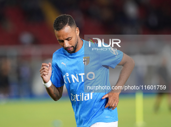 Hernani of Parma Calcio during the Serie A match between Lecce and Parma in Lecce, Italy, on September 21, 2024. 