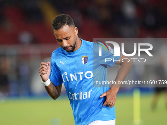 Hernani of Parma Calcio during the Serie A match between Lecce and Parma in Lecce, Italy, on September 21, 2024. (