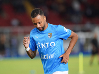 Hernani of Parma Calcio during the Serie A match between Lecce and Parma in Lecce, Italy, on September 21, 2024. (