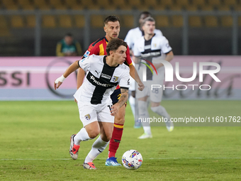 Adrian Bernabe of Parma Calcio is in action during the Serie A match between Lecce and Parma in Lecce, Italy, on September 21, 2024. (