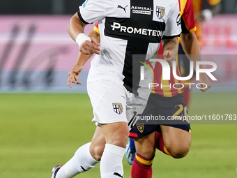 Adrian Bernabe of Parma Calcio is in action during the Serie A match between Lecce and Parma in Lecce, Italy, on September 21, 2024. (