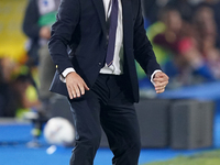 Fabio Pecchia, head coach of Parma Calcio, watches the Serie A match between Lecce and Parma in Lecce, Italy, on September 21, 2024. (