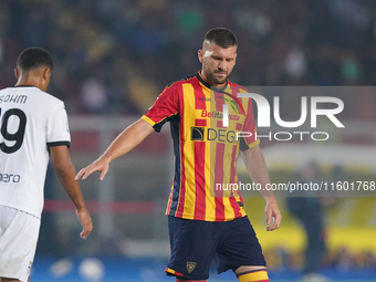 Ante Rebic of US Lecce is in action during the Serie A match between Lecce and Parma in Lecce, Italy, on September 21, 2024. (