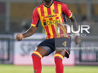 Kialonda Gaspar of US Lecce is in action during the Serie A match between Lecce and Parma in Lecce, Italy, on September 21, 2024. (