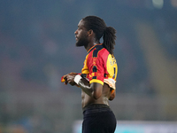 Lasagna Coulibaly of US Lecce is in action during the Serie A match between Lecce and Parma in Lecce, Italy, on September 21, 2024. (