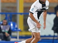 Ange-Yoan Bonny of Parma Calcio is in action during the Serie A match between Lecce and Parma in Lecce, Italy, on September 21, 2024. (