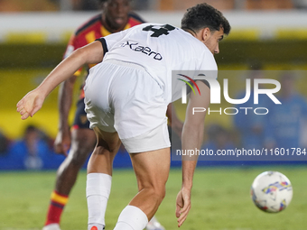 Botond Balogh of Parma Calcio is in action during the Serie A match between Lecce and Parma in Lecce, Italy, on September 21, 2024. (