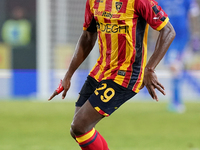 Lasagna Coulibaly of US Lecce is in action during the Serie A match between Lecce and Parma in Lecce, Italy, on September 21, 2024. (