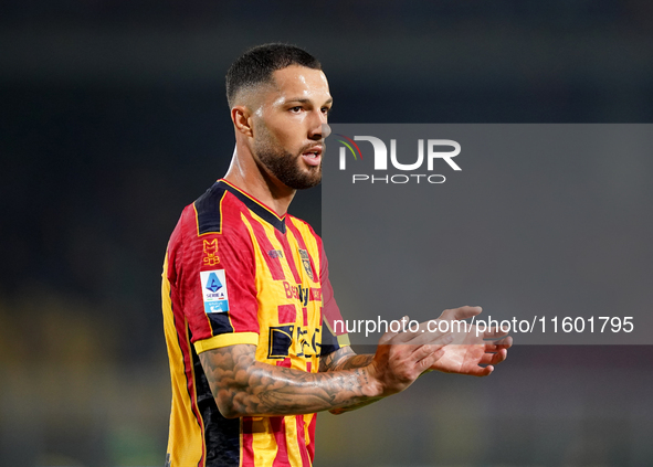 Tete Morente of US Lecce is in action during the Serie A match between Lecce and Parma in Lecce, Italy, on September 21, 2024. 