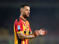 Tete Morente of US Lecce is in action during the Serie A match between Lecce and Parma in Lecce, Italy, on September 21, 2024. (