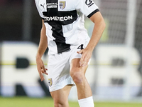 Botond Balogh of Parma Calcio is in action during the Serie A match between Lecce and Parma in Lecce, Italy, on September 21, 2024. (