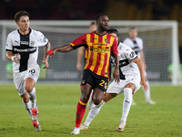 Lasagna Coulibaly of US Lecce is in action during the Serie A match between Lecce and Parma in Lecce, Italy, on September 21, 2024. (