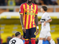 Kialonda Gaspar of US Lecce is in action during the Serie A match between Lecce and Parma in Lecce, Italy, on September 21, 2024. (